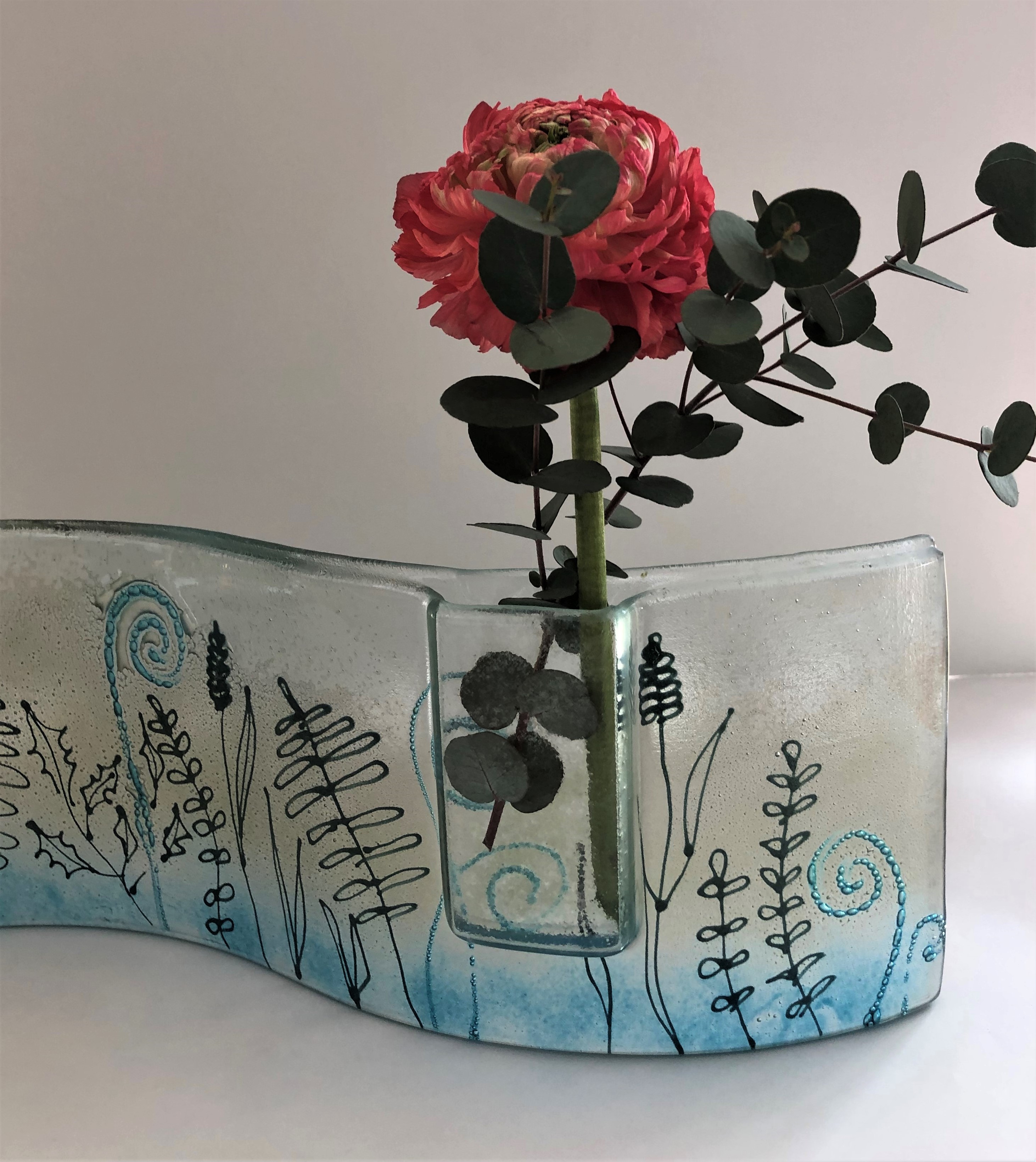 Váza - skleněná vlna